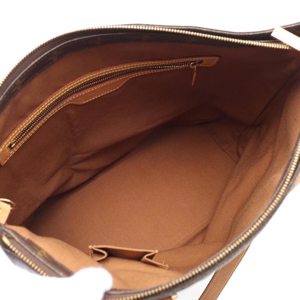 LOUIS VUITTON Authentic Brown Monogram Leather Tote Bag - Picture 4 of 11